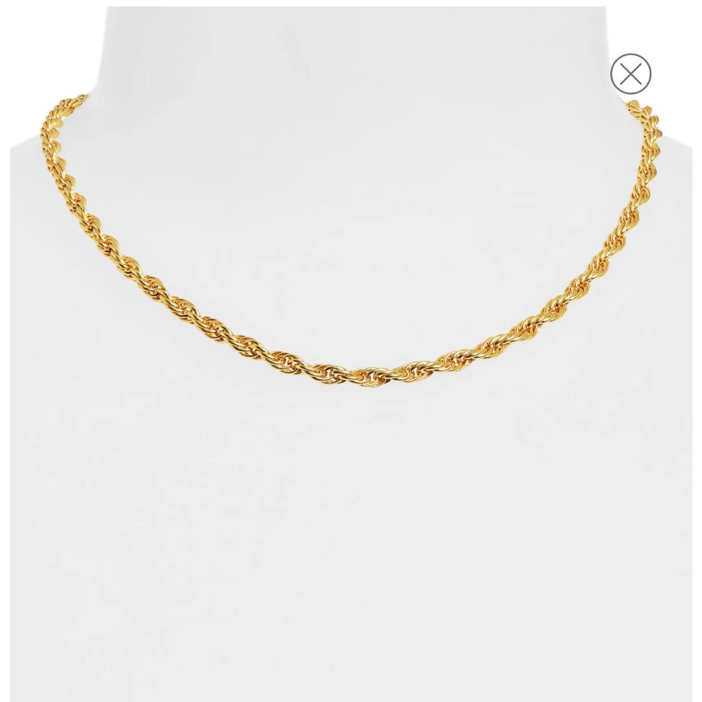 Madewell Gold Twisted Rope Necklace